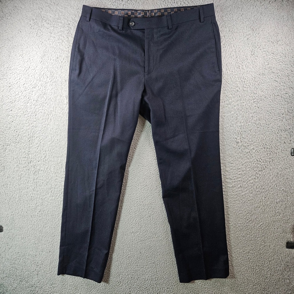 Lauren Ralph Lauren Men Black Flat Front Dress Pants Size 36x30